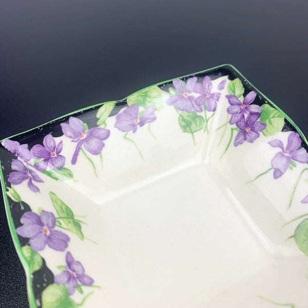 Royal Doulton 1940's Violets butter dish