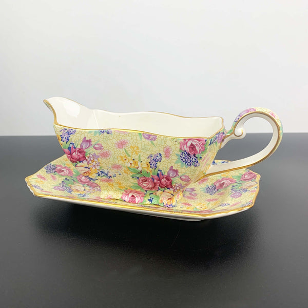 Royal Winton Grimwades 'Welbeck' Gravy Boat with Saucer