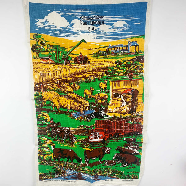 South Australian themed vintage tea towel collection - Set of 3