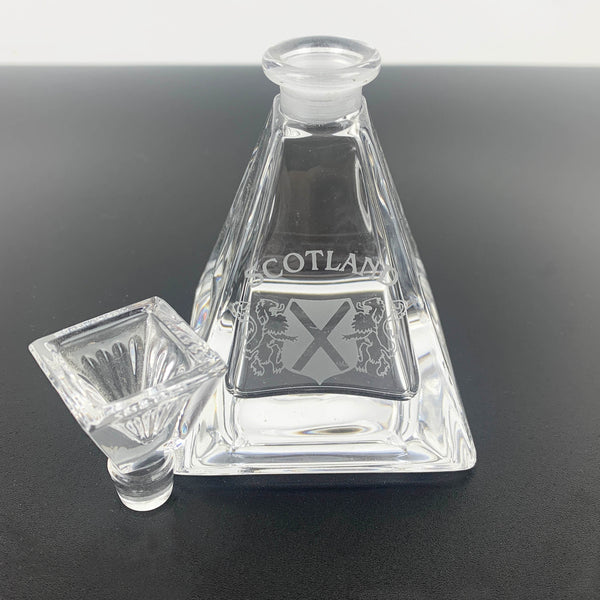 Scotland engraved small bottle with stopper