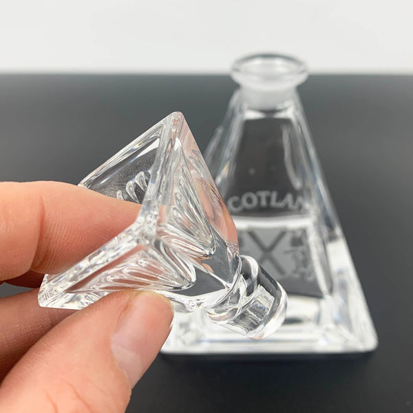 Scotland engraved small bottle with stopper