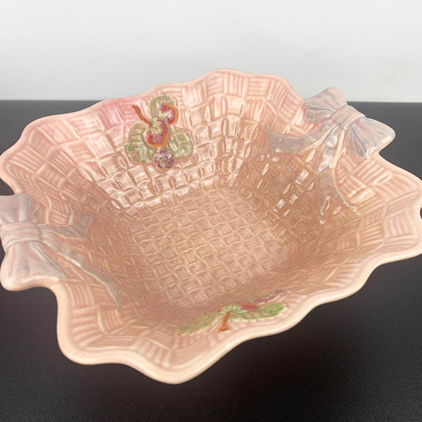 Majolica fruit bowl by Shorter & Son England