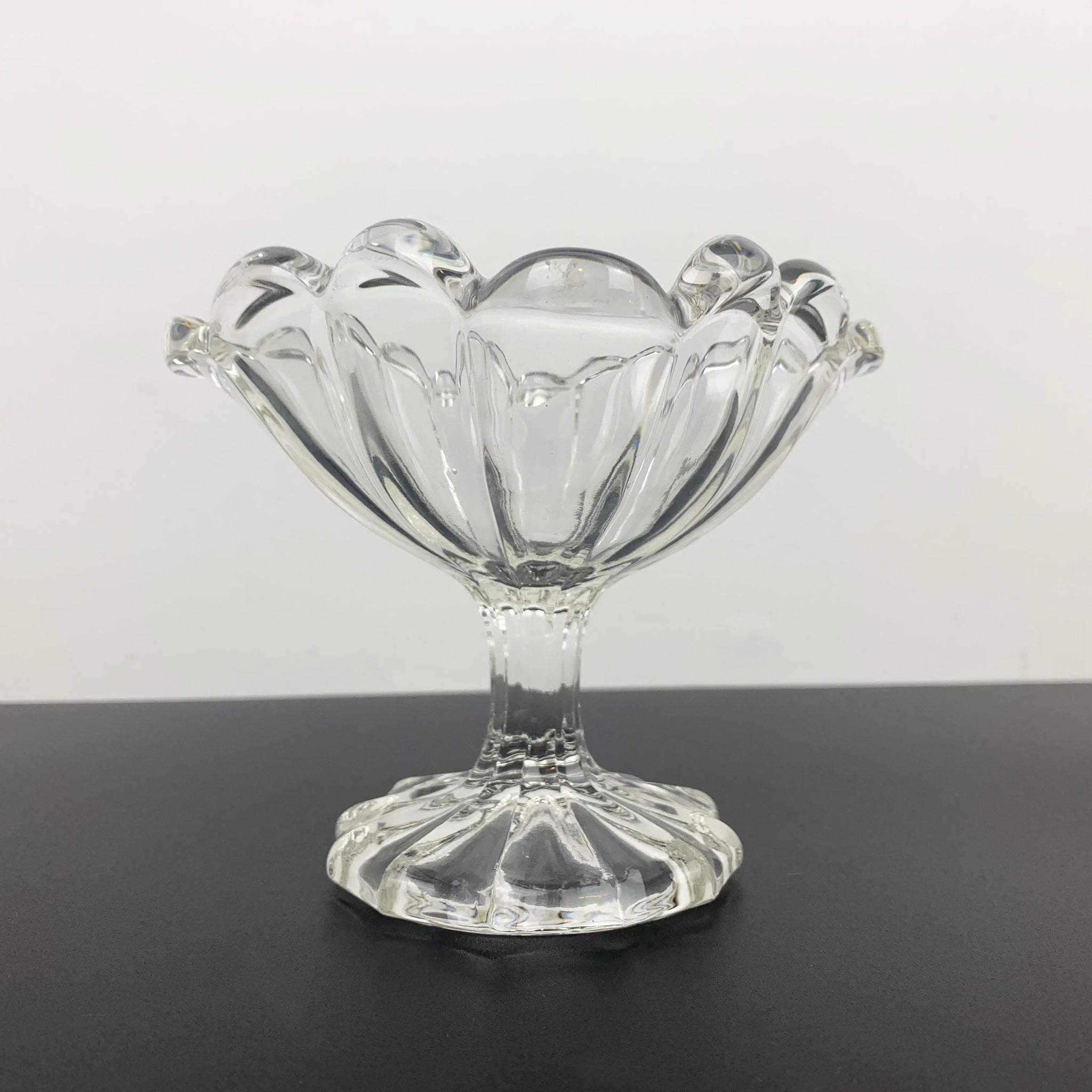 Art nouveau footed candy bowl