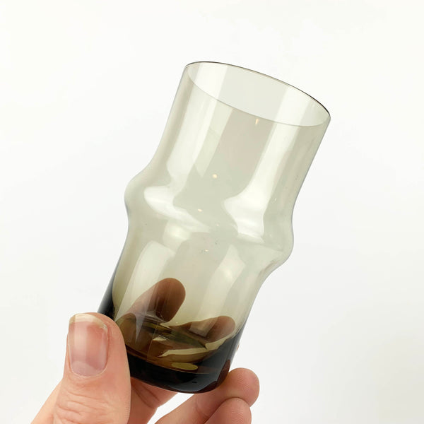 1960's Scandinavian smoky quartz small tumbler