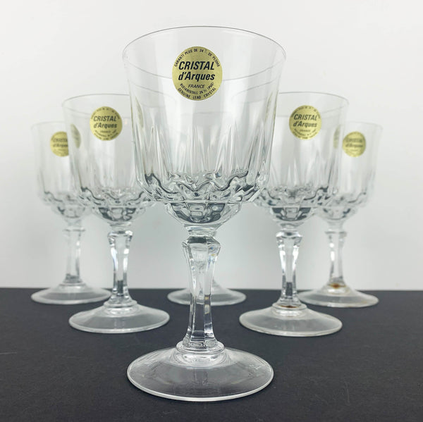 Cristal D'Arques 'St Germain' design set of wine glasses