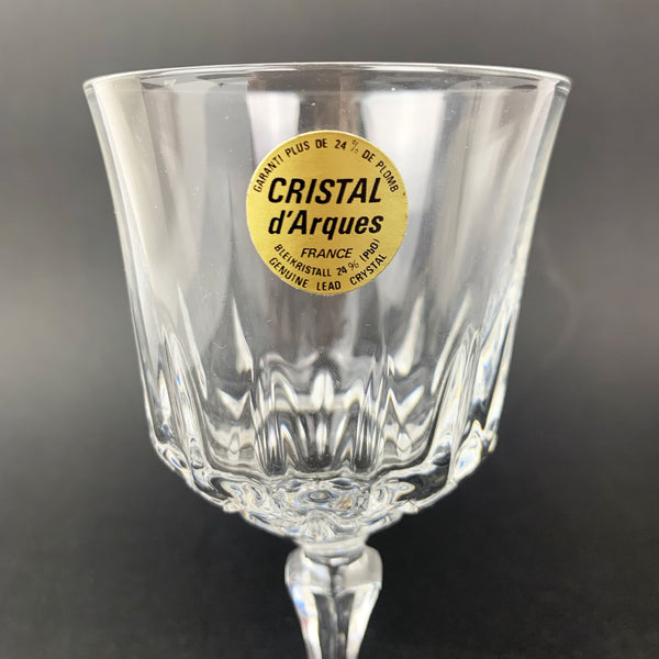 Cristal D'Arques 'St Germain' wine glass design detail