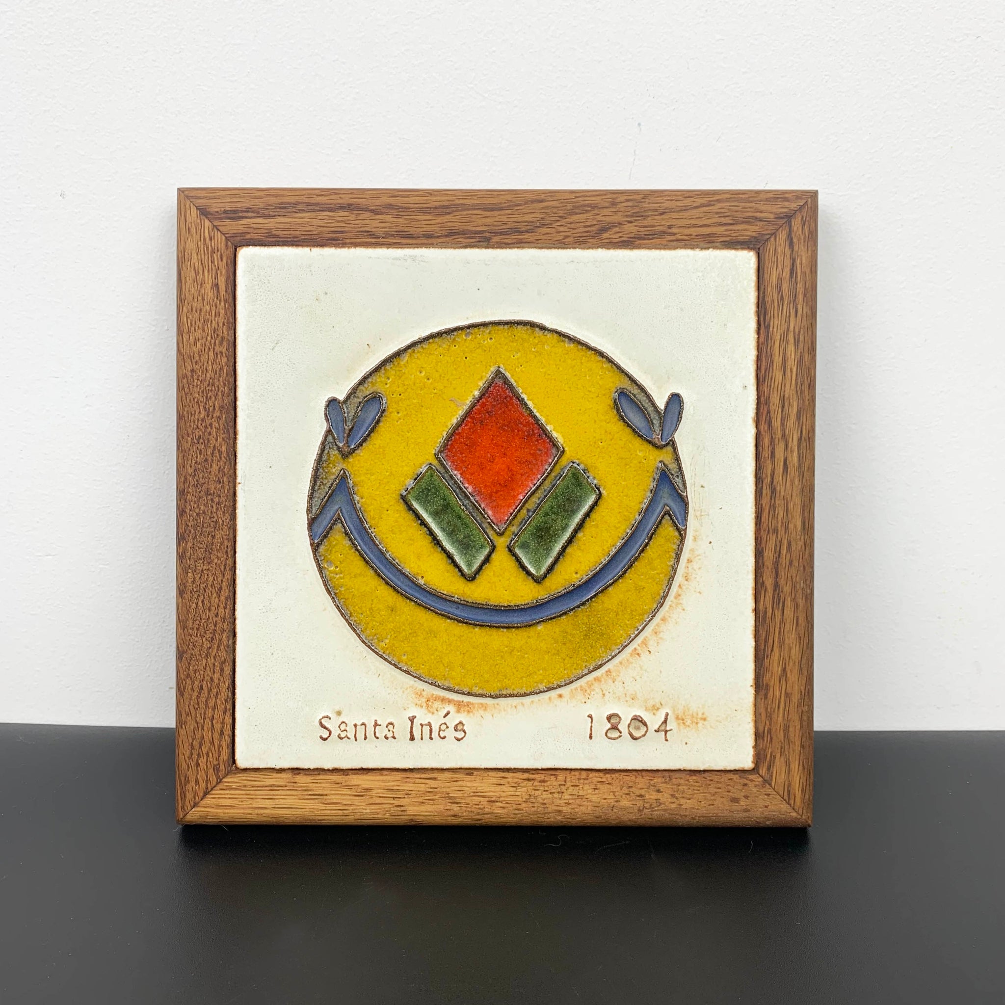 Santa Ines framed decorative tile