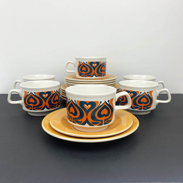 Staffordshire Potteries 1970's trios