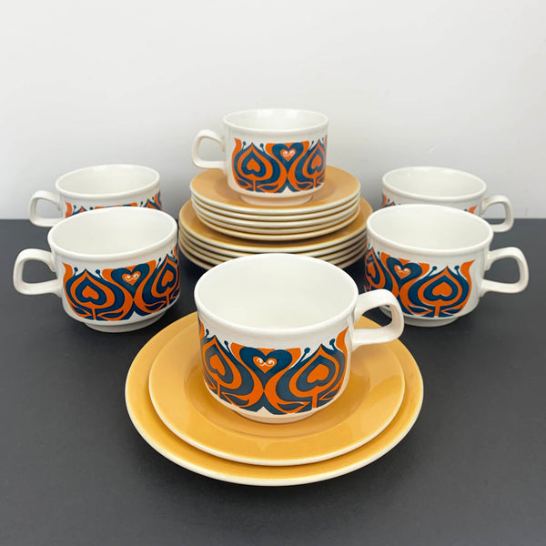 Staffordshire Potteries 1970's trio sets