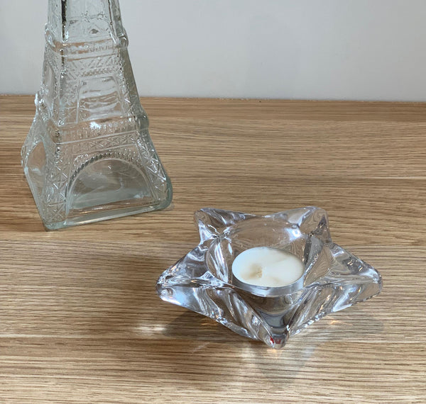 Star Shape Glass Tealight Holder