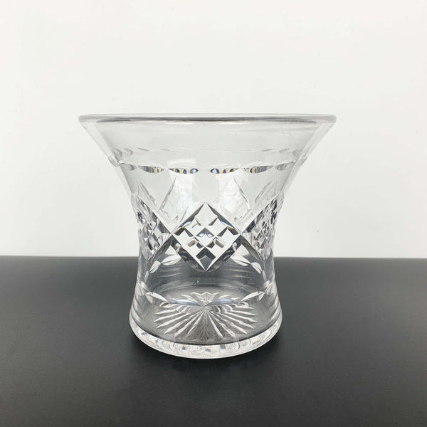 Stuart Crystal diamond banded posy vase