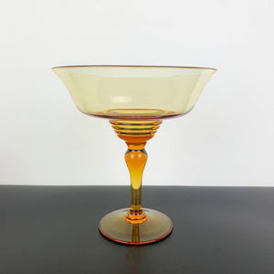 Stuart Crystal 1920's rare amber compote - Pattern no. 681649