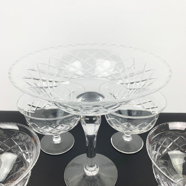 Stuart Crystal compote and dessert bowl set