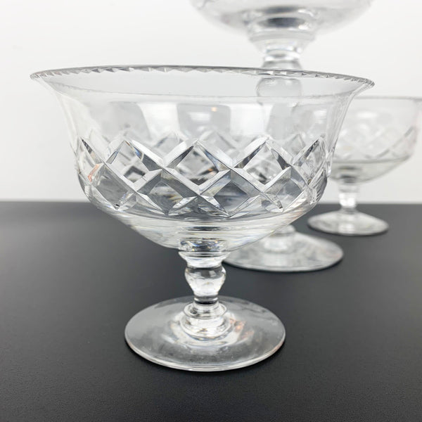 Stuart Crystal compote and dessert bowl set