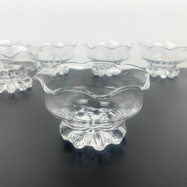 Studio Nova (Mikasa) 'Citadel' ruffled edge footed dessert bowl- Set of 6