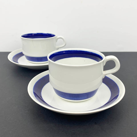 Rorstrand 'Duo Bla' (Blue) coffee duos set of 2