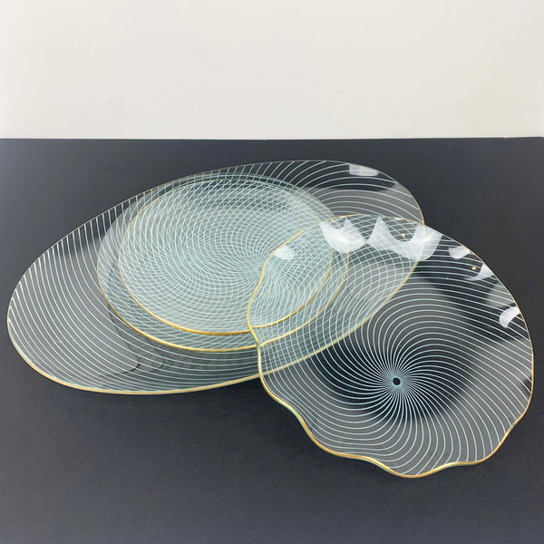 Chance Bros. 'Swirl' 1950's plate collection