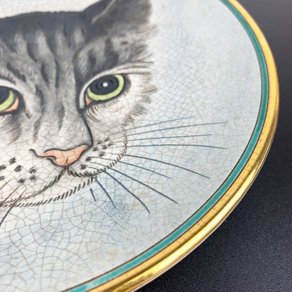 Veneto Flair Italy Cat Series 'Tabby Cat' collectible plate