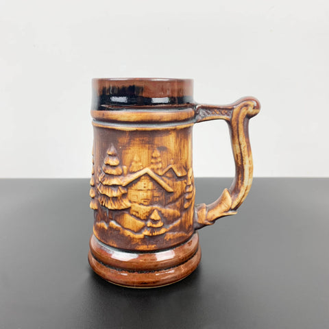 Tasmanian pottery collectible beer mug