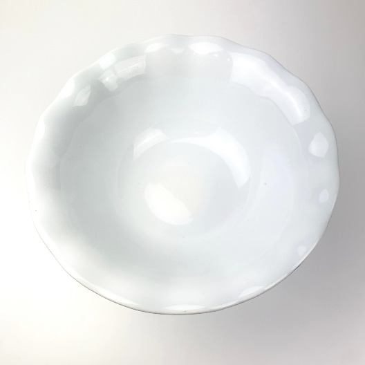 Marie Claire Paris white bowl of pedestal compote