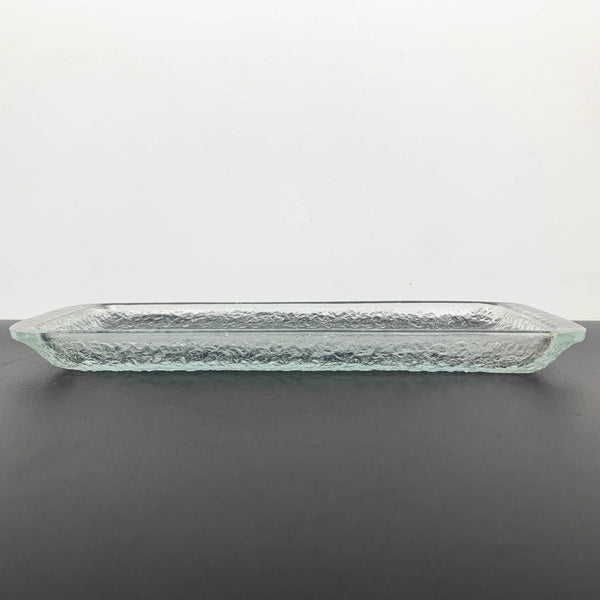 Scandi style textured glass sandwich tray