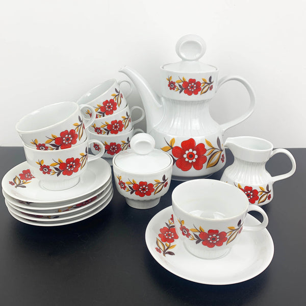 Tirschenreuth Porcelain rare mid century coffee service