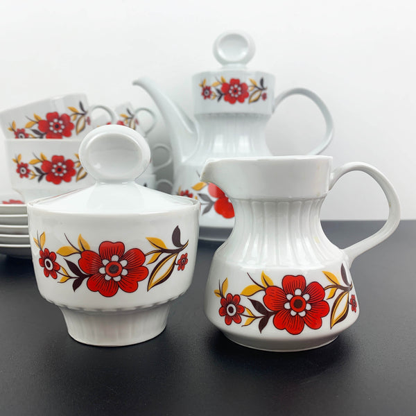 Tirschenreuth Porcelain rare mid century coffee service