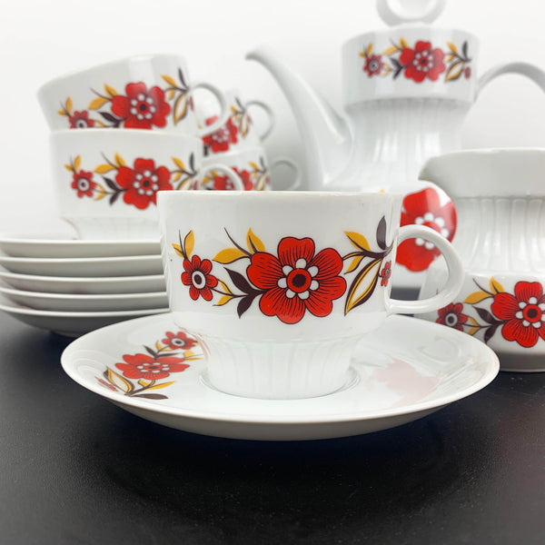 Tirschenreuth Porcelain rare mid century coffee service