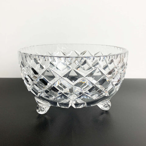 Bohemia Crystal Classic Diamond small tri foot bowl