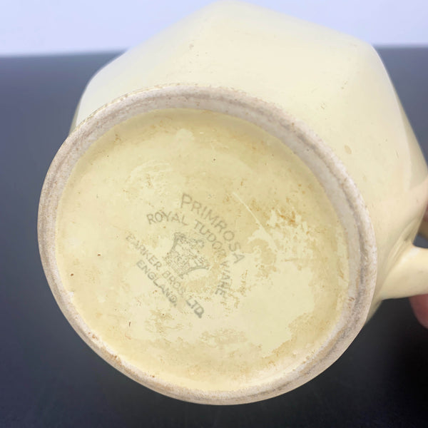 Barker Brothers Tudor Ware 'Primrosa' yellow gravy and sauce jug