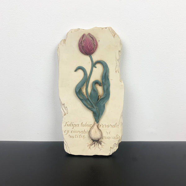 Tulip botanical indoor/outdoor wall plaque