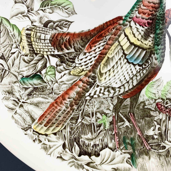 Johnson Bros 'Wild Turkey' large colourful plate