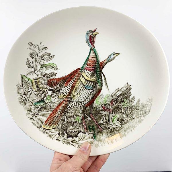 Johnson Bros 1950s 'Wild Turkey' large plate