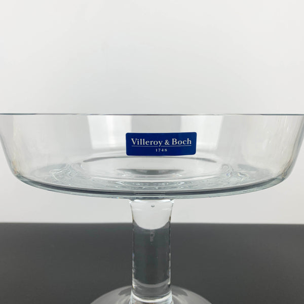 Villeroy and Boch clear pedestal centrepiece bowl