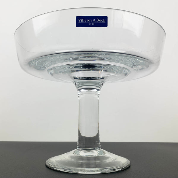 Villeroy and Boch clear pedestal centrepiece bowl