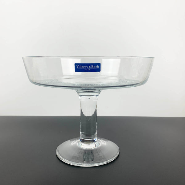 Villeroy and Boch clear pedestal centrepiece bowl