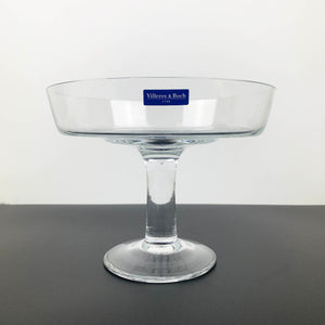 Villeroy and Boch clear pedestal centrepiece bowl