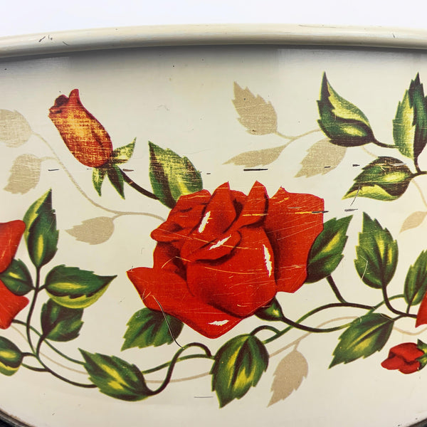 WIllow Australian Red Rose cake tin with lid