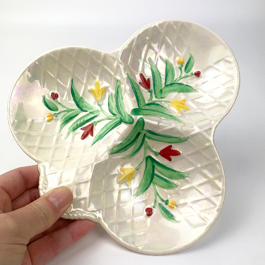 Wade England Three Part Divided Lustre Tray