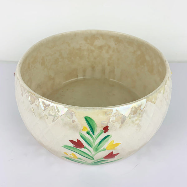 Wade Ceramics 1950's hand painted lustre planter internal view