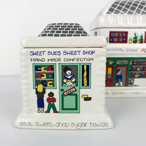 Wade Ceramics 'English Life' sweet shop lidded sugar bowl