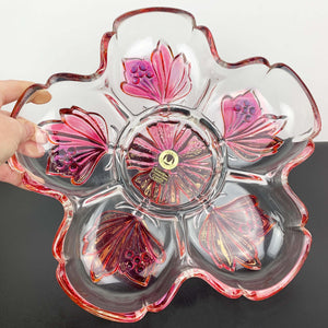 Walther Glas 6 part divided flower shaped serving dish