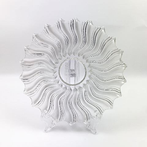 Wave glass trinket plate