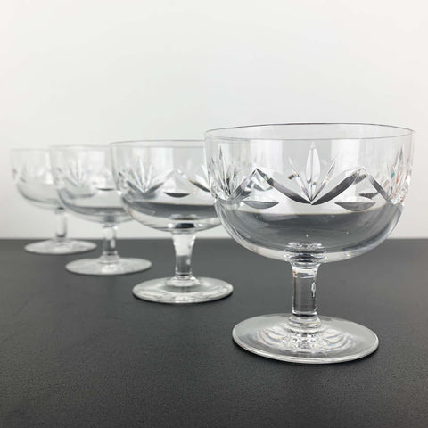 Thomas Webb champagne coupe or footed dessert glasses - Set of 4