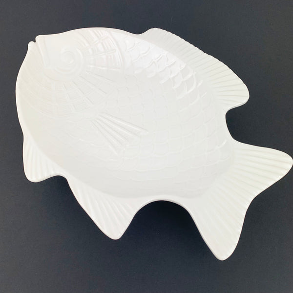 Fish Shaped White Ceramic plate