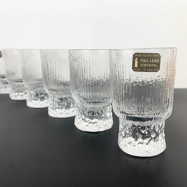 Whitefriars 'Eiger' small sherry and aperitif glass - Set of 6