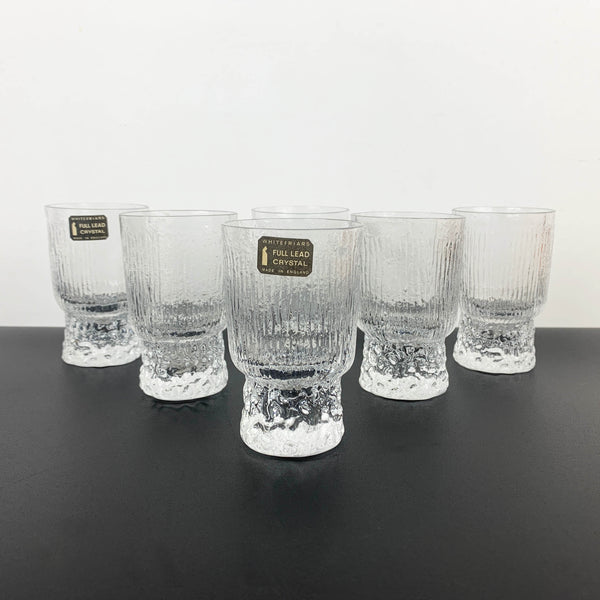 Whitefriars 'Eiger' small sherry and aperitif glass - Set of 6