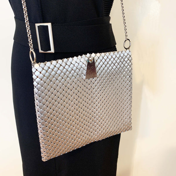 Whiting & Davis silver mesh handbag