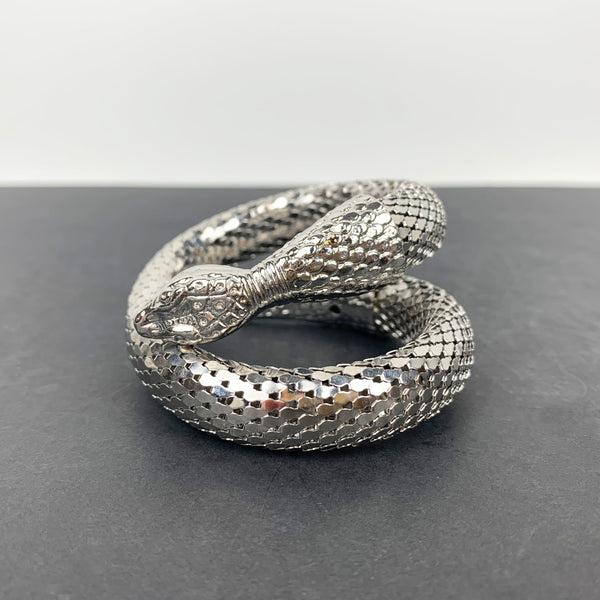 Whiting & Davis silver mesh snake bracelet or arm cuff