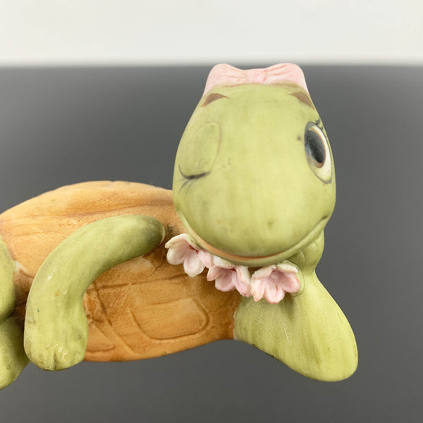 Winking turtle ornament